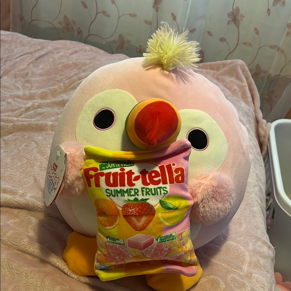 Pink Plush Bird Toy